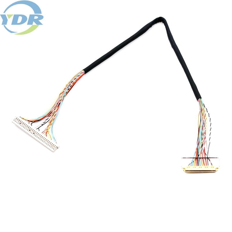 DF14-30P-1.25H LVDS LCD स्क्रिन डिस्प्ले केबल 30Pin Twisted Pair TV कम्प्युटरको लागि अनुकूलित